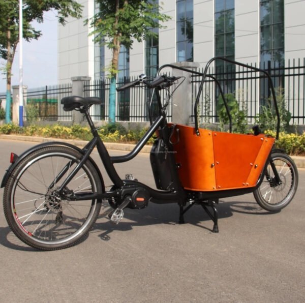 Long John-Vélo Cargo de Rue pour Enfant, Bicyclette de Transport à 2 Roues