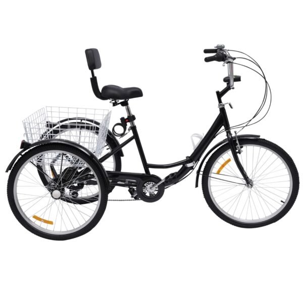Tricycle pliable pour adultes et personnes âgées. Panier de courses intégré. Vélo à 7 vitesses - Image 5