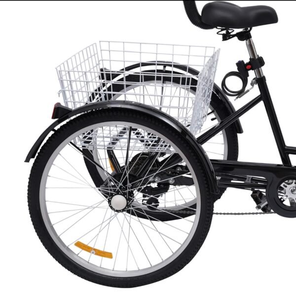 Tricycle pliable pour adultes et personnes âgées. Panier de courses intégré. Vélo à 7 vitesses - Image 6