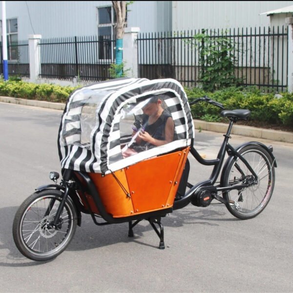 Long John-Vélo Cargo de Rue pour Enfant, Bicyclette de Transport à 2 Roues - Image 2