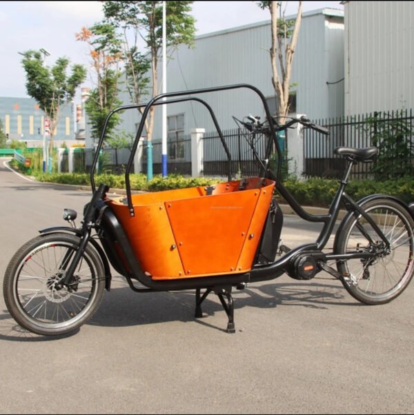 Long John-Vélo Cargo de Rue pour Enfant, Bicyclette de Transport à 2 Roues - Image 3